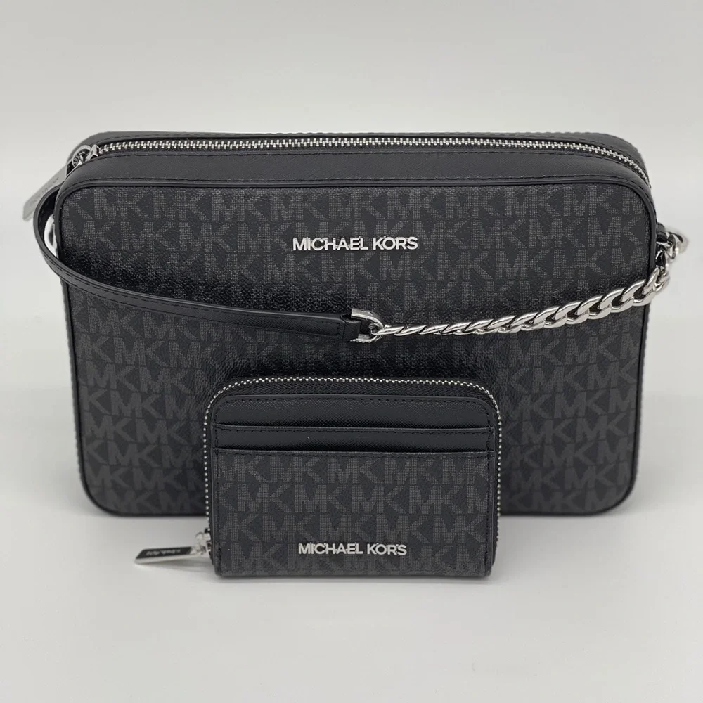 Michael Kors LG EW Crossbody & Case Card Wallet